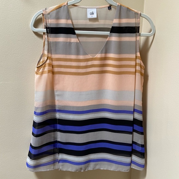 CAbi Tops - Cabi multi colored lightweight sleeveless blouse